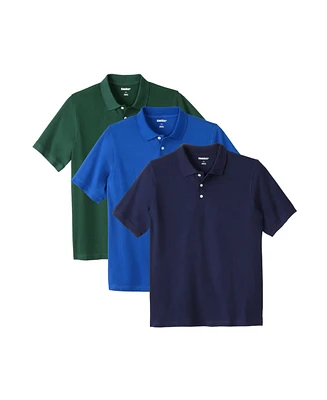 KingSize Big & Tall 3-Pack Pique Polos