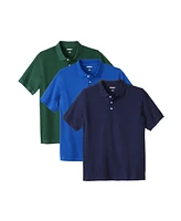 KingSize Big & Tall 3-Pack Pique Polos