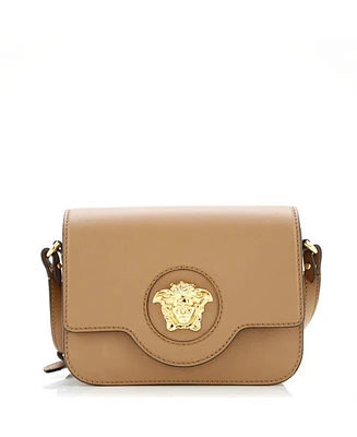 Pre-Owned Versace Small La Medusa Flap Shoulder Bag Leather