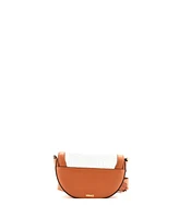 Pre-Owned Versace Small Medusa Saddle Crossbody Raffia and Leather