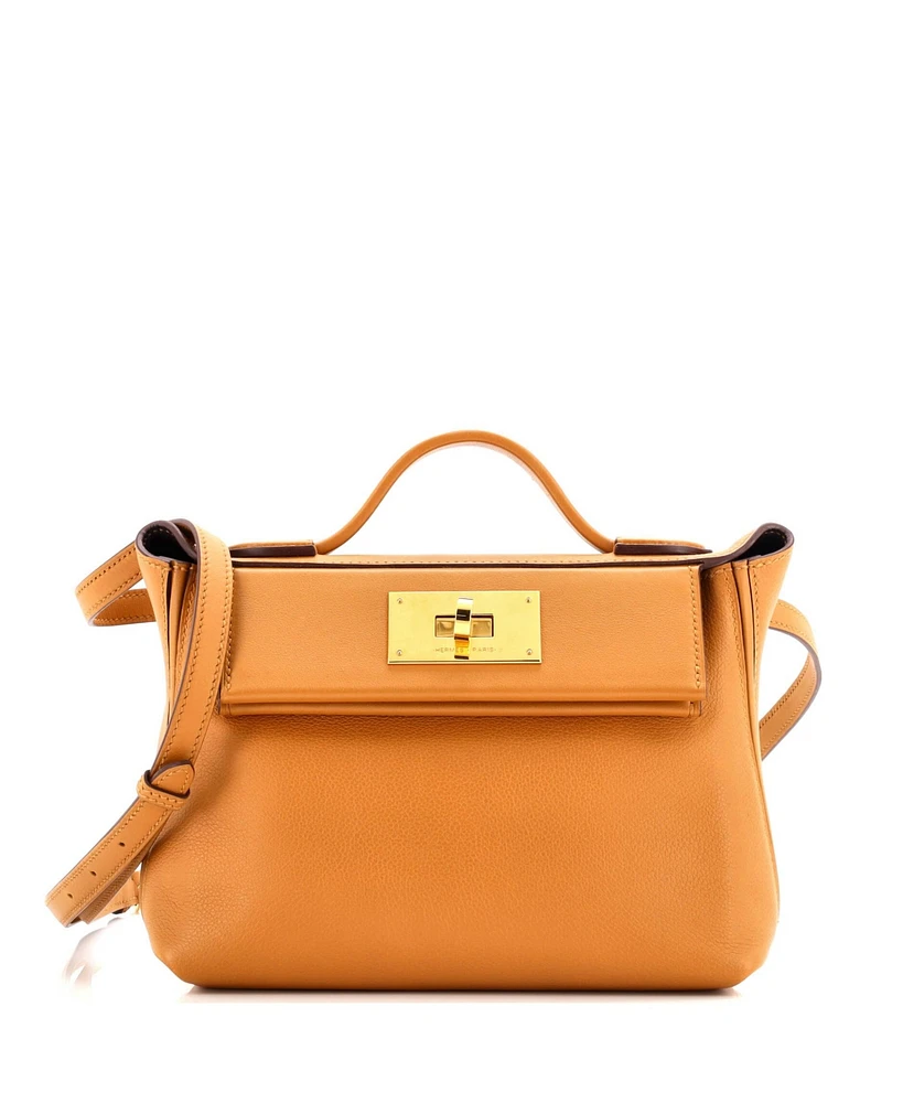 Pre-Owned Hermes 21 24/24 Bag Verso Evercolor with Swift