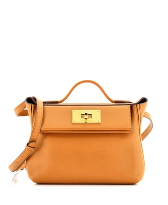 Pre-Owned Hermes 21 24/24 Bag Verso Evercolor with Swift