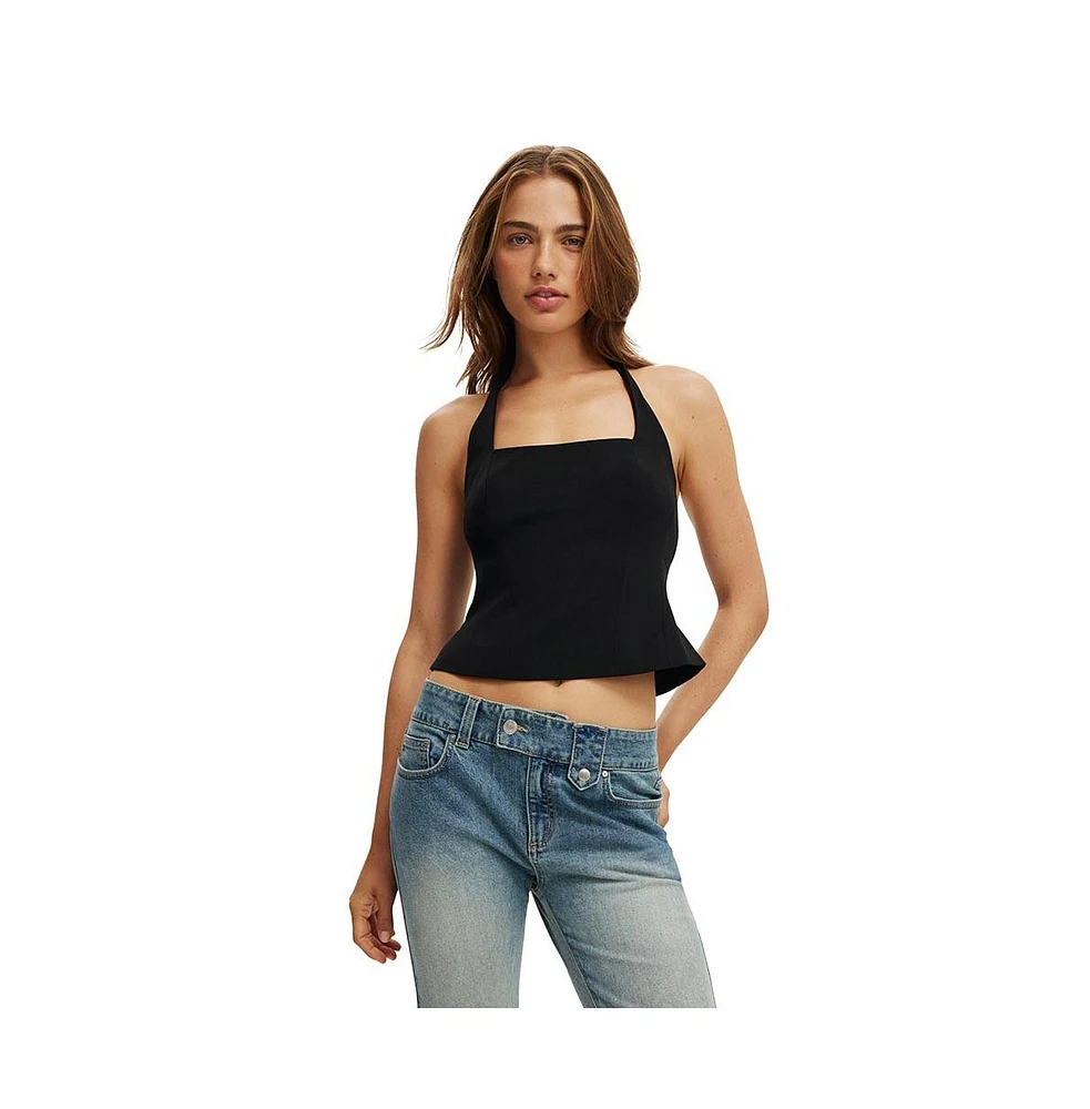 Cotton On Women's Izzy Suiting Halter Top