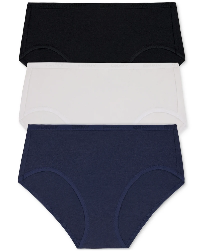 Dkny Women's Cotton Modal Brief 3 Pack.- DK8465P3