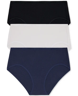 Dkny Women's Cotton Modal Brief 3 Pack.- DK8465P3