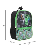 Bioworld Minecraft Backpack, 5 Piece Set