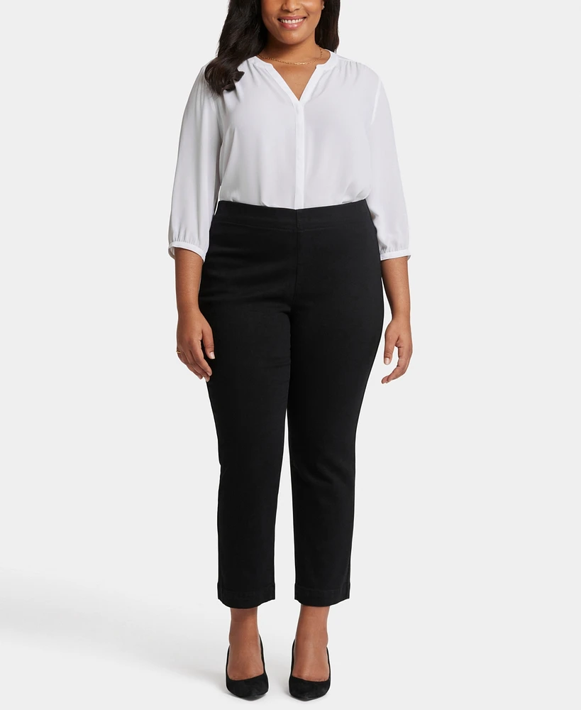 Nydj Plus Bailey Relaxed Ankle Pull On Jeans