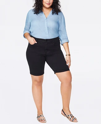 Nydj Plus Briella Roll Cuff Denim Shorts