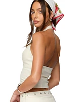 Edikted Women's Keli Buckle Halter Top