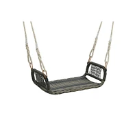 Wicker Porch Swing Seat with Cozy Armrests