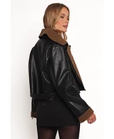 Petal and Pup Women's Folk Faux Leather Jacket