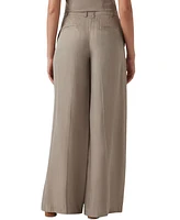 Guess Women's Celestine Fluid Mid Rise Wide Leg Pants