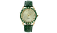Peugeot Women's 40mm Boyfriend Watch with Baguette Crystals