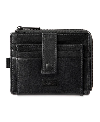Kenneth Cole Reaction Men's Rfid Extra Capacity Slim Zip Wallet