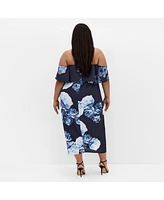 City Chic Plus Gina Print Dress