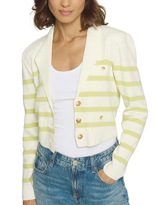 Central Park West Women's Stripe Knit Blazer