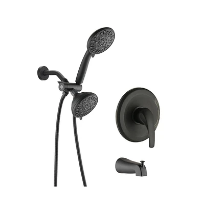 Rainsken Shower System with Tub Spout Rain Shower Tub Set
