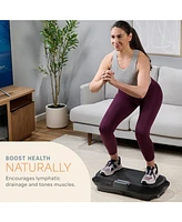 LifePro Waver Vibration Plate Exercise Machine – Full-Body Vibration Platform with Loop Bands for Muscle Activation, Strength Training & Toning