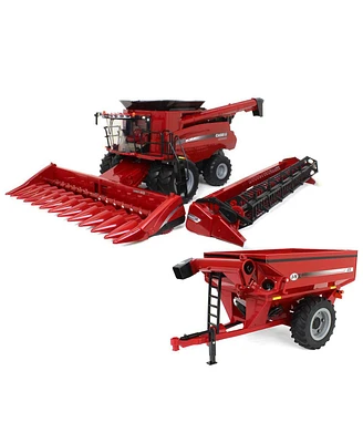 1/16 Case Ih 8240 Combine & Red J&M 875 Grain Cart Set, Ertl Big Farm