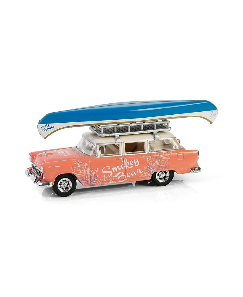 1/64 1955 Two-Ten Townsman with Roof Rack & Canoe, Smokey Bear Series 4