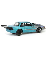 1/64 1990 Ford Mustang Fox Body Drag Car with Custom Paint Job, Wraps