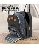 KeaBabies Rove Diaper Bag with Changing Pad, Waterproof Baby Bag, Travel