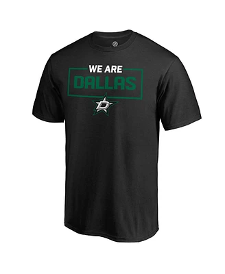 Fanatics Mto Label Men's Black Dallas Stars Iconic Collection We Are T-Shirt