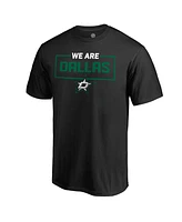 Fanatics Mto Label Men's Black Dallas Stars Iconic Collection We Are T-Shirt