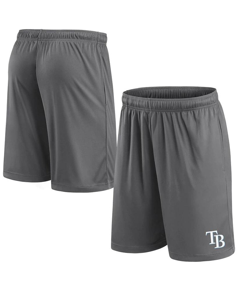 Fanatics Men's Gray Tampa Bay Rays Primary Logo Shorts
