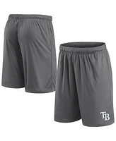 Fanatics Men's Gray Tampa Bay Rays Primary Logo Shorts