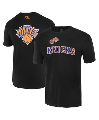 Fisll Men's and Women's Black New York Knicks Oversize Logo T-Shirt