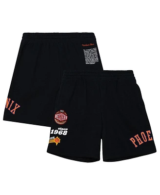 Mitchell & Ness Men's Black Phoenix Suns Team Origins Fleece Shorts