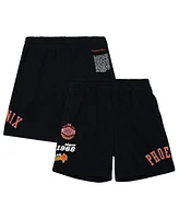 Mitchell & Ness Men's Black Phoenix Suns Team Origins Fleece Shorts