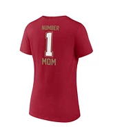 Fanatics Women's Scarlet San Francisco 49ers Plus Mother's Day 1 Mom V-Neck T-Shirt