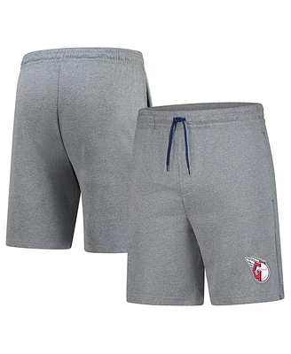 Fanatics Men's Heather Gray Cleveland Guardians Logo Shorts