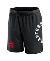 Fanatics Men's Black Toronto Raptors Post Up Mesh Shorts