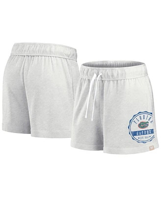 Fanatics Women's Oatmeal/White Florida Gators Win Badge Shorts