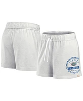 Fanatics Women's Oatmeal/White Florida Gators Win Badge Shorts
