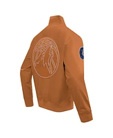 Pro Standard Men's Brown Minnesota Timberwolves Paint The City Full-Zip Jacket
