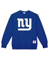 Mitchell & Ness Men's Royal New York Giants Basic Fleece Pullover Sweatshirt