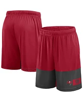 Fanatics Men's Red/Pewter Tampa Bay Buccaneers Big Tall Best of the Performance Shorts