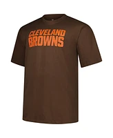 Fanatics Men's Brown Cleveland Browns Big Tall Number One Dad T-Shirt