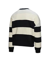 Mitchell & Ness Women's Gray/Black New York Yankees Cooperstown Collection Blocked Fleece Pullover Sweatshirt