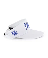'47 Brand Men's White Kentucky Wildcats Melbourne Brrr Adjustable Visor Hat