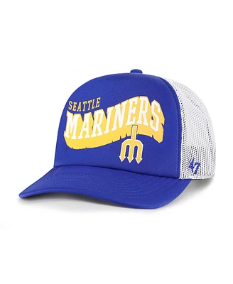 '47 Brand Men's Royal Seattle Mariners Meander Foam Trucker Snapback Hat