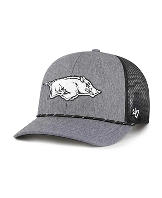 '47 Brand Men's Gray Arkansas Razorbacks Carbon Rope Adjustable Hat