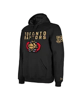 New Era Men's Black Toronto Raptors 2024/25 City Edition Chenille Heavyweight Pullover Hoodie