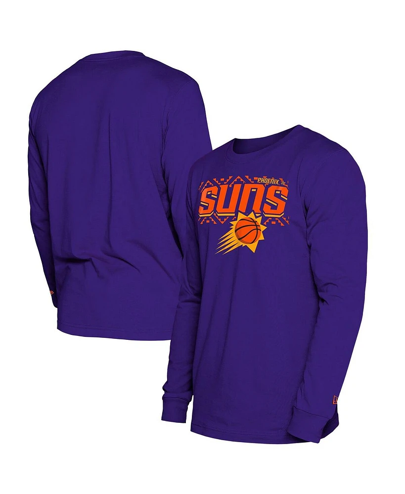 New Era Men's Purple Phoenix Suns 2024/25 City Edition Long Sleeve T-Shirt