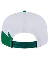 New Era Big Boys and Girls White Boston Celtics Jagged 9FIFTY Snapback Hat