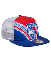 New Era Men's Blue/Red New York Rangers Throwback V-Dye Adjustable Golfer Hat